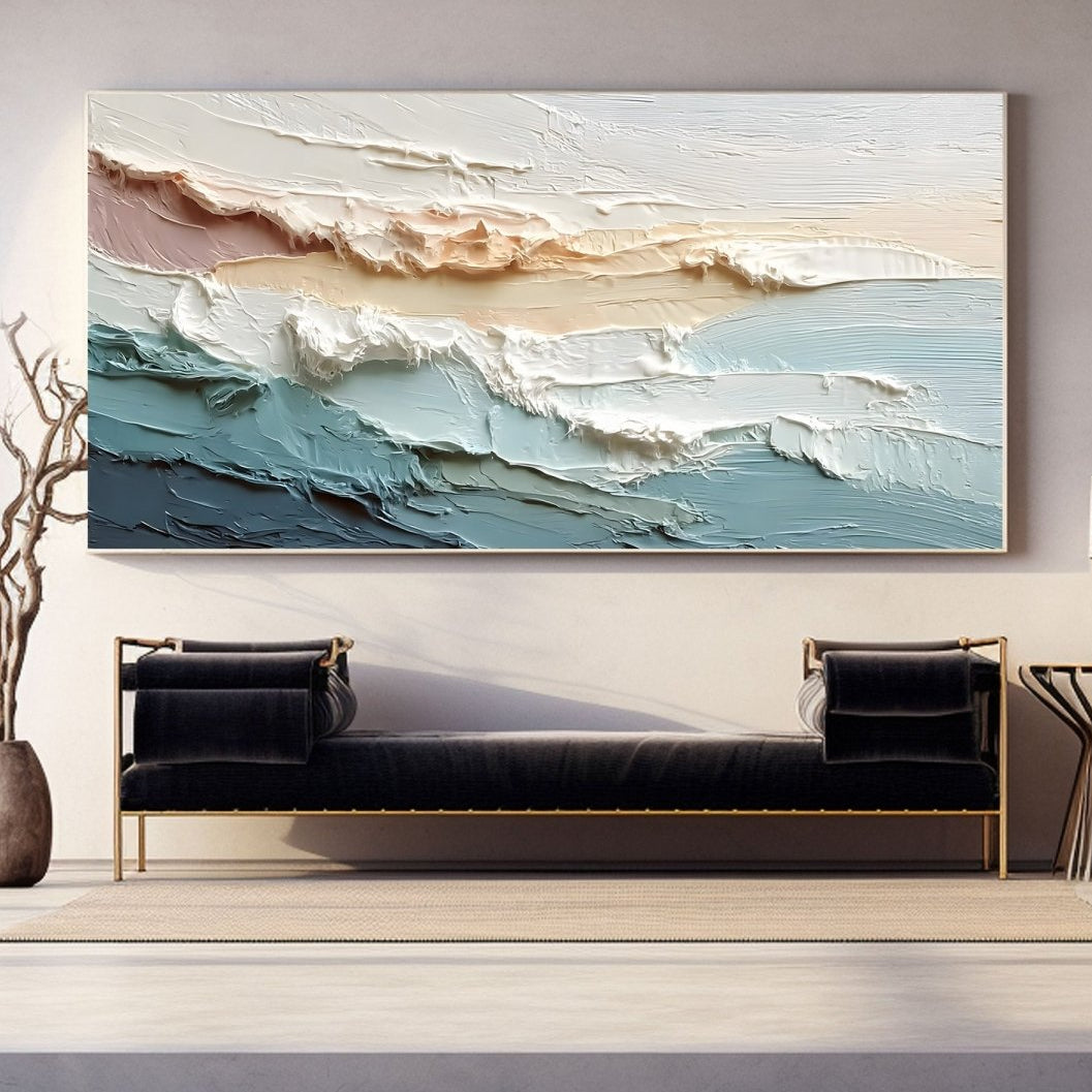 plaster wall art thick textured painting RAB440 - royalbrushart