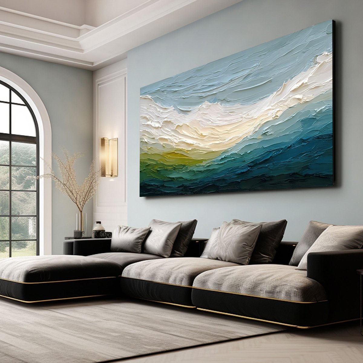 Plaster art texture PaintingRAB441 - royalbrushart