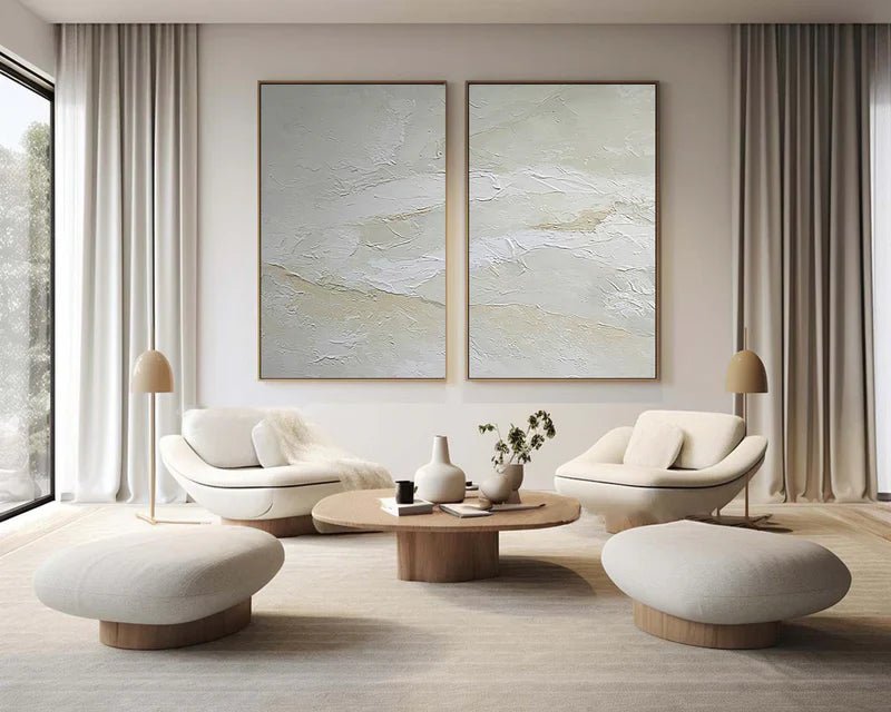 Contemporary Minimalist Art Set Of 2 RAB698 - royalbrushart