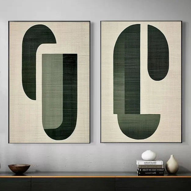 Abstract Painting Set Of 2 RAB734 - royalbrushart