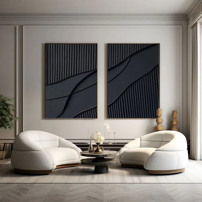 Abstract Painting Set Of 2 RAB654 - royalbrushart