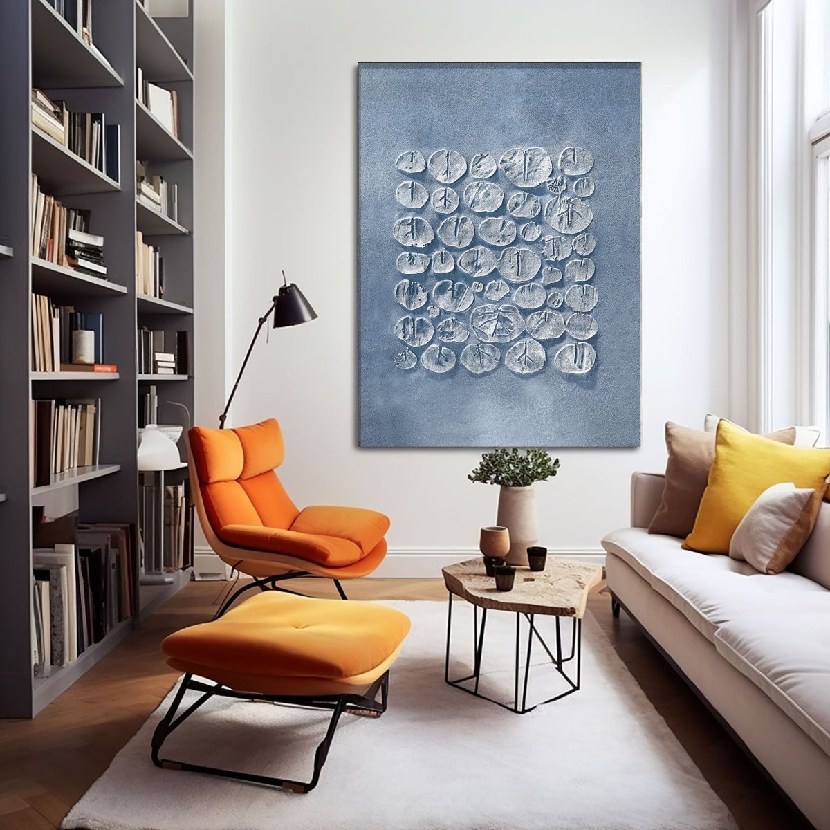 plaster art texture Painting Hbv239 - royalbrushart