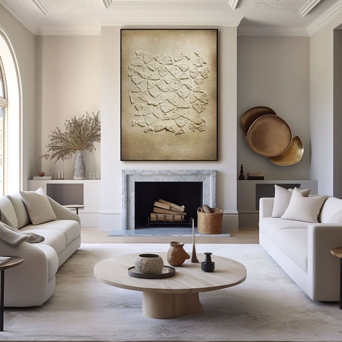 Plaster Art Texture Painting HBV198 - royalbrushart