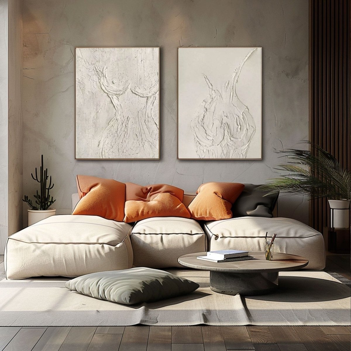 Abstract Painting Set Of 2 RAB647 - royalbrushart