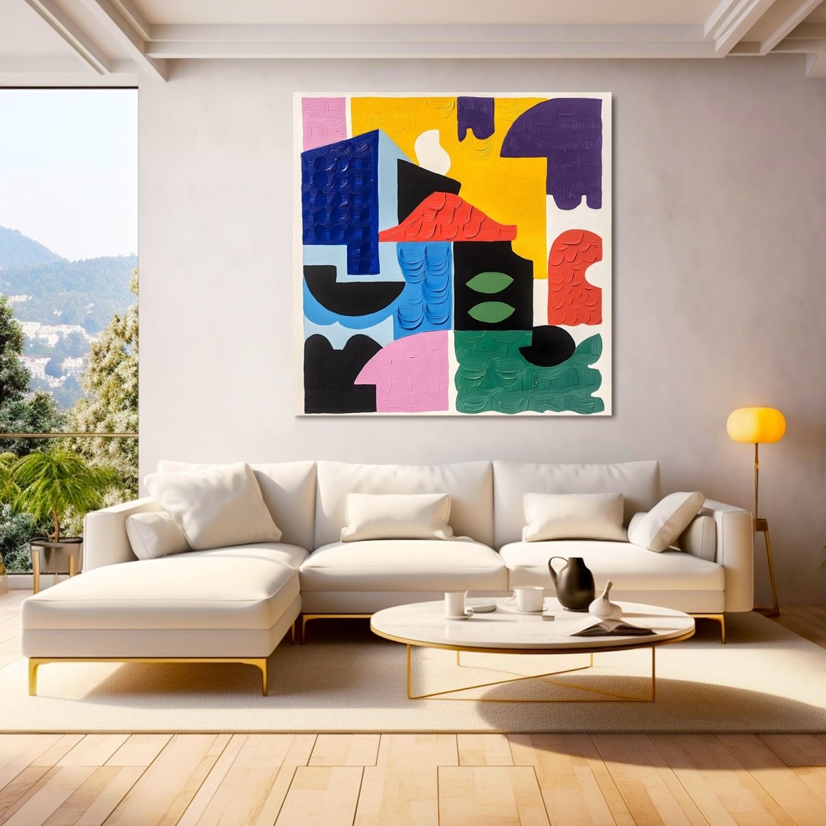 Abstract Wall Painting RAB568 - royalbrushart