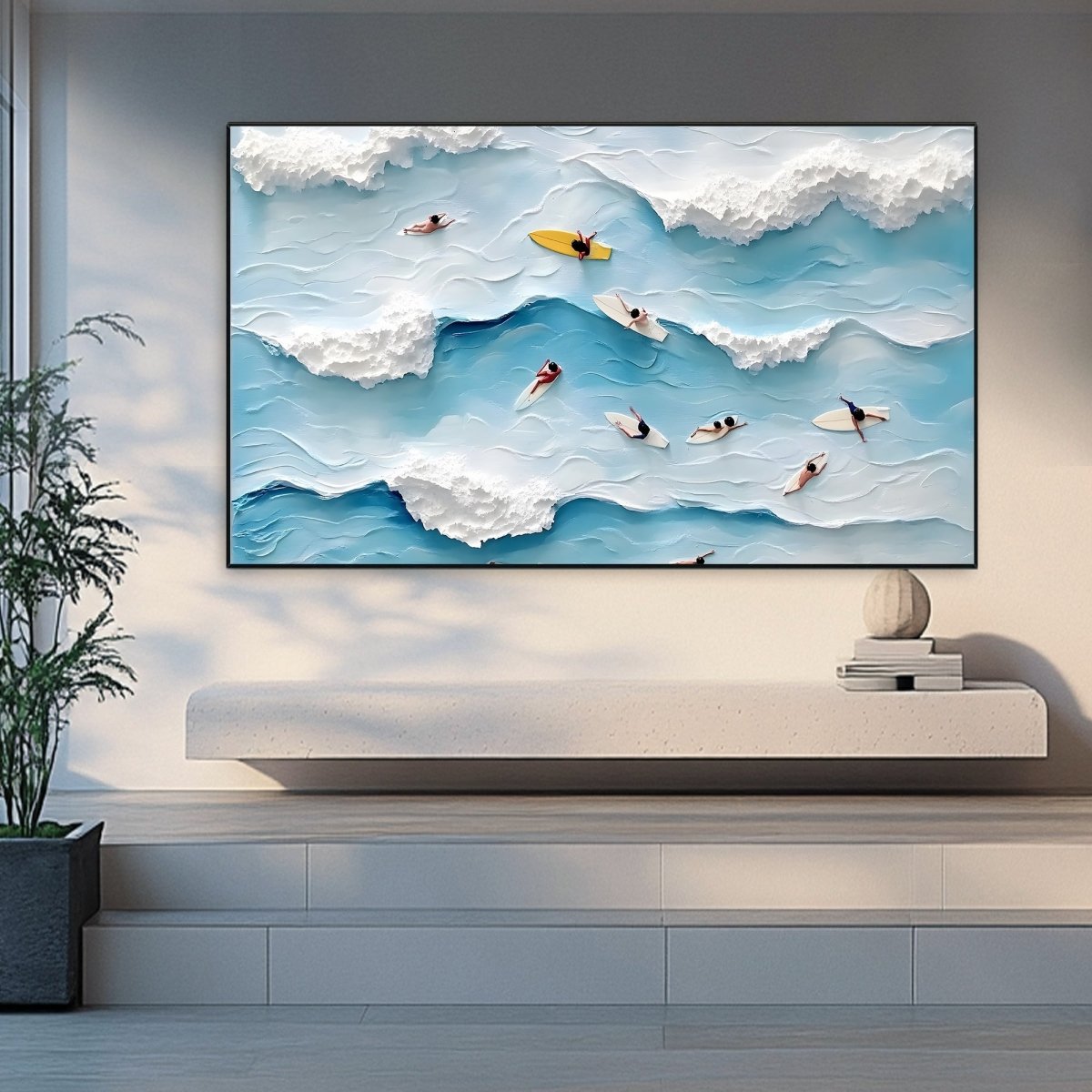 Textured Ocean Painting RAB593 - royalbrushart