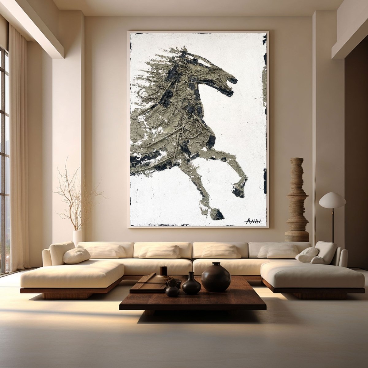 Abstract Horse Art RAB476 - royalbrushart