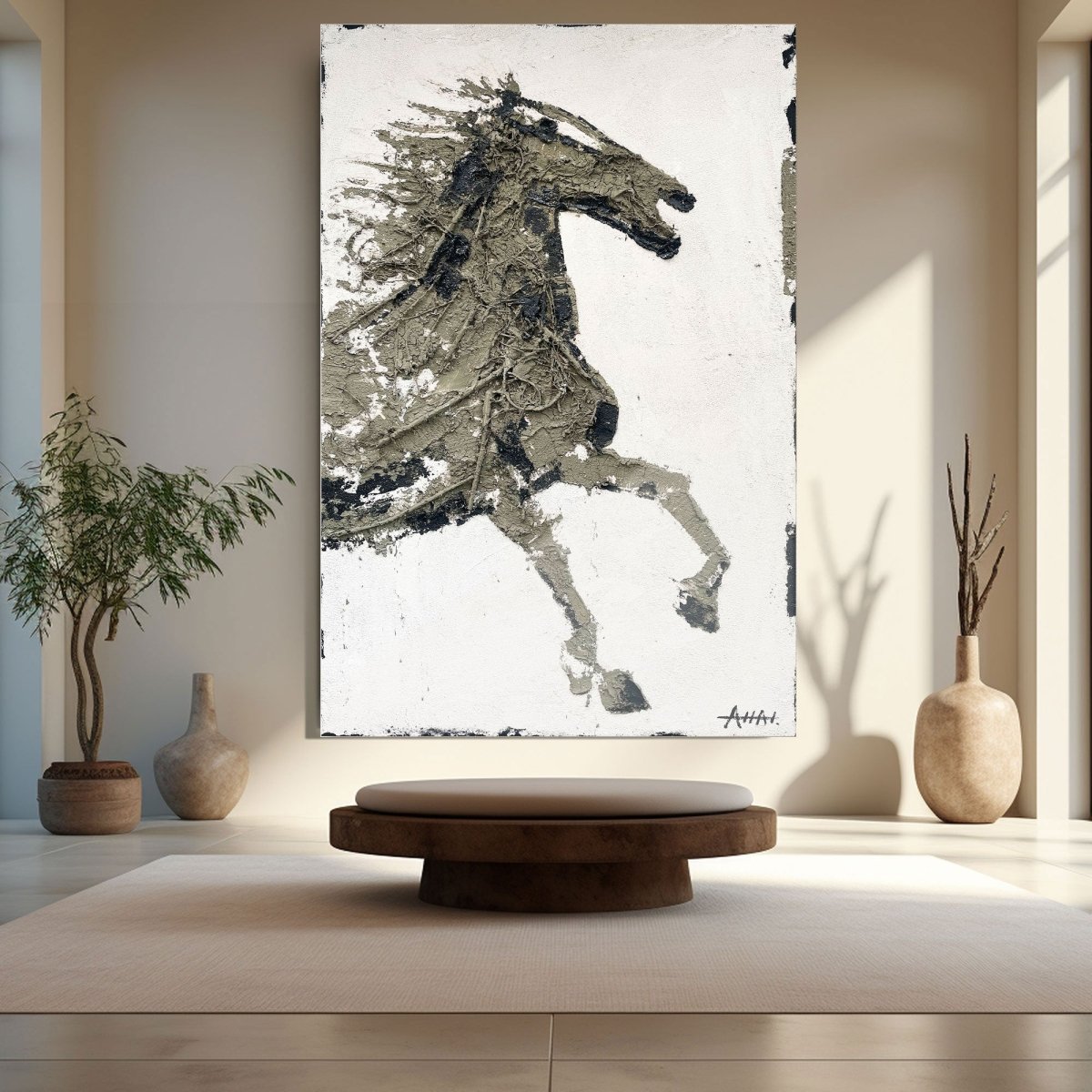Abstract Horse Art RAB476 - royalbrushart