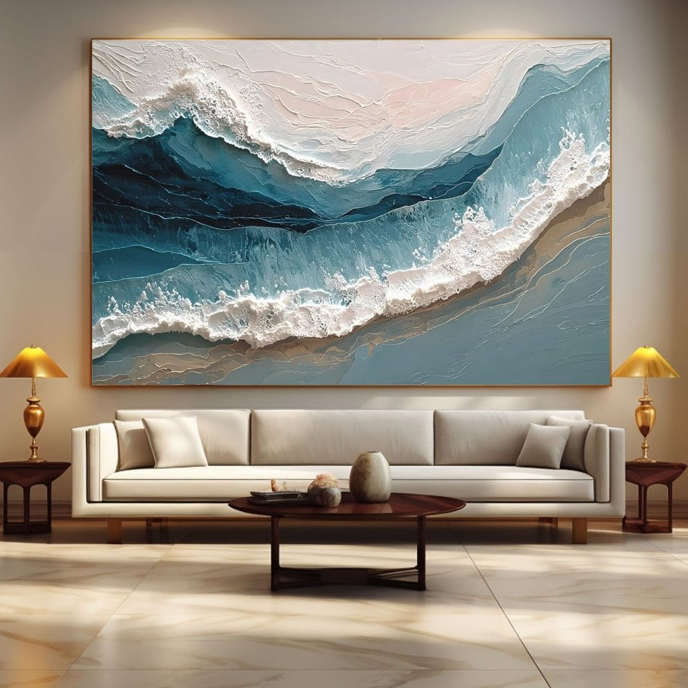 ocean textured painting RAB444 - royalbrushart