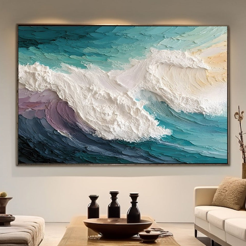 textured plaster wall art RAB446 - royalbrushart