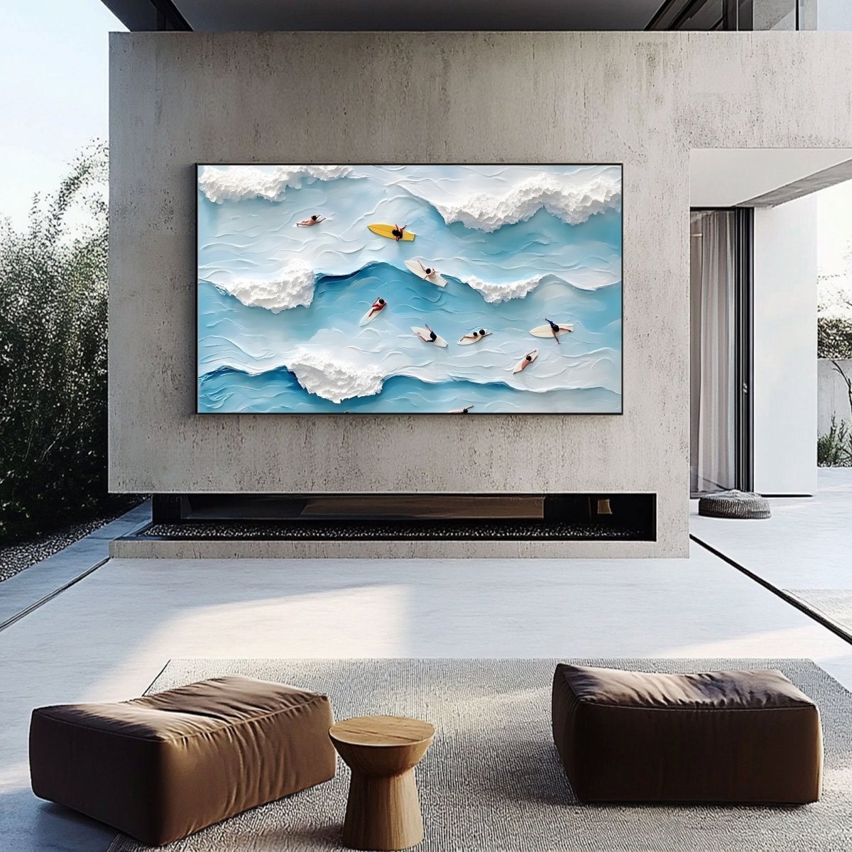 Textured Ocean Painting RAB593 - royalbrushart