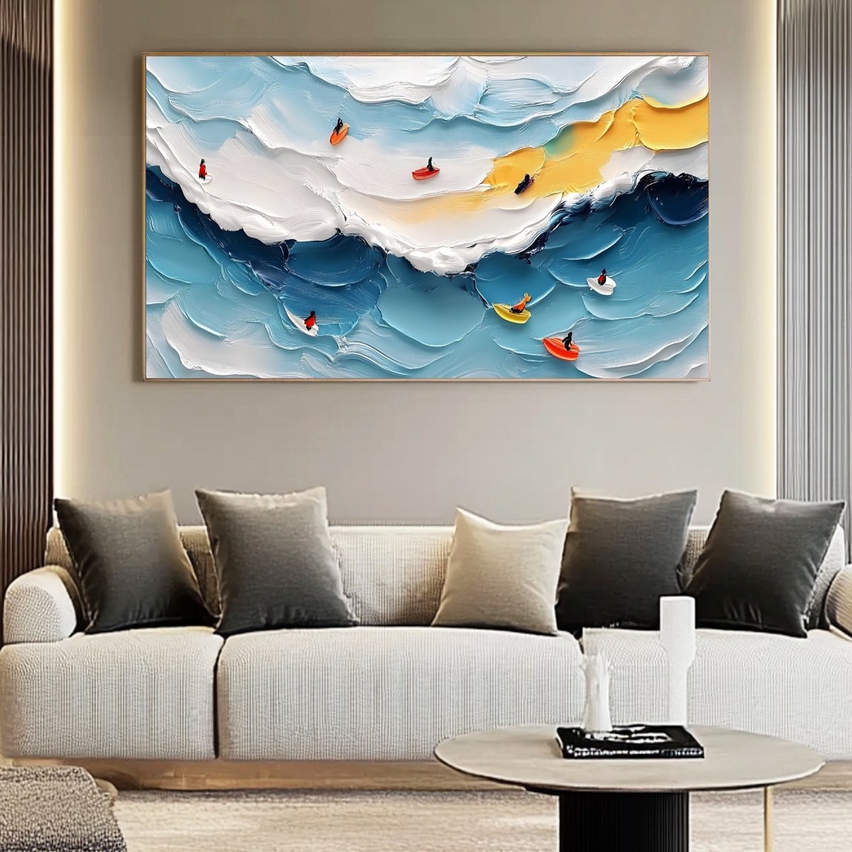 Textured Ocean Painting RAB597 - royalbrushart