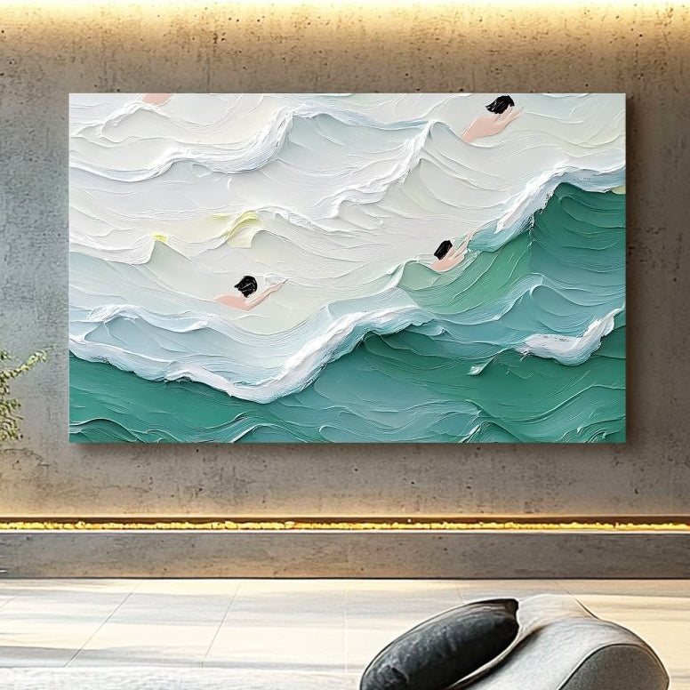 Textured Ocean Painting RAB590 - royalbrushart