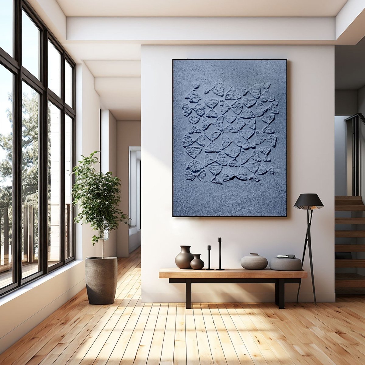 Plaster Art Texture Painting HBV197 - royalbrushart