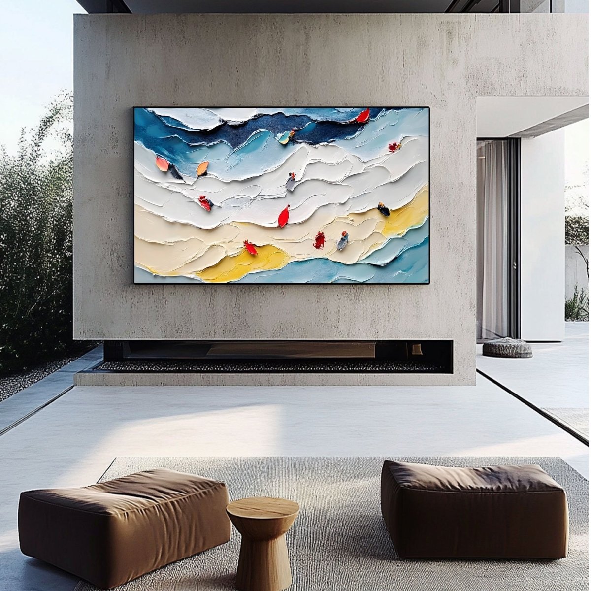 Plaster Art Texture Painting RAB685 - royalbrushart