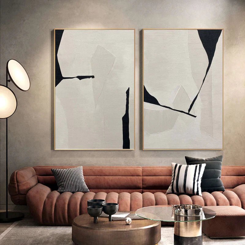 Abstract Painting Set Of 2 RAB711 - royalbrushart