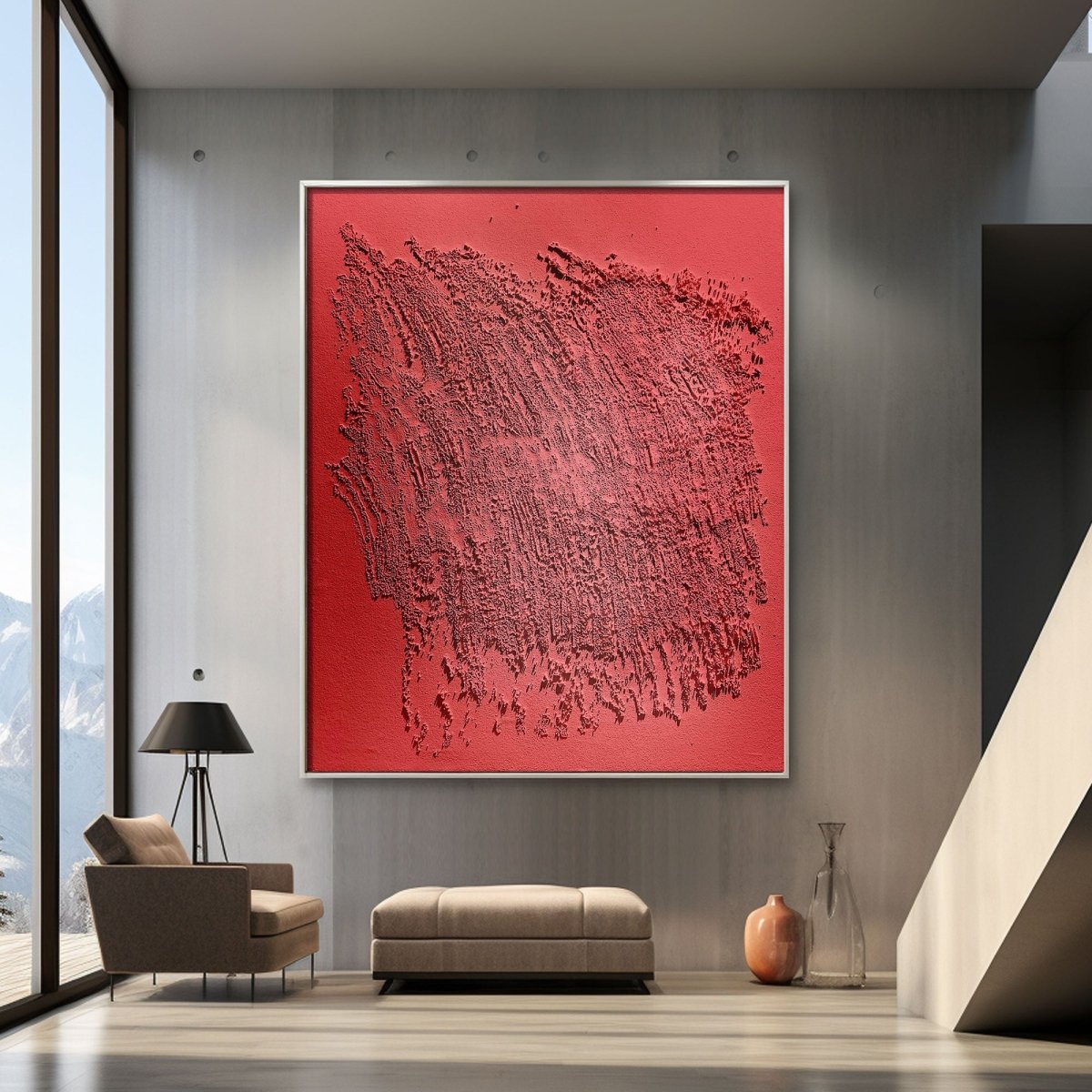 Plaster Art texture painting HBV134 - royalbrushart