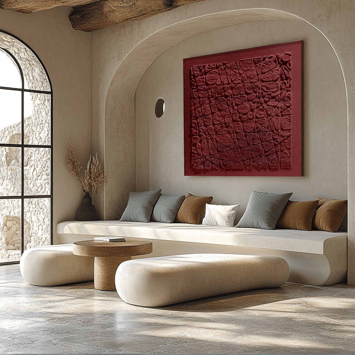Plaster Art Texture Painting HBV208 - royalbrushart