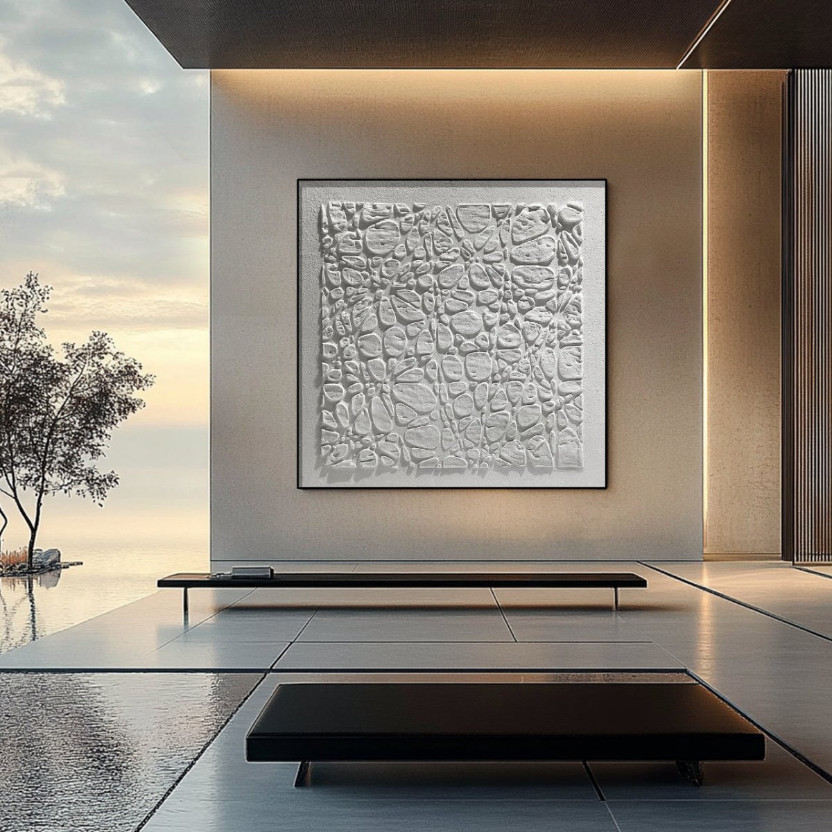 Plaster Art Texture Painting HBV211 - royalbrushart