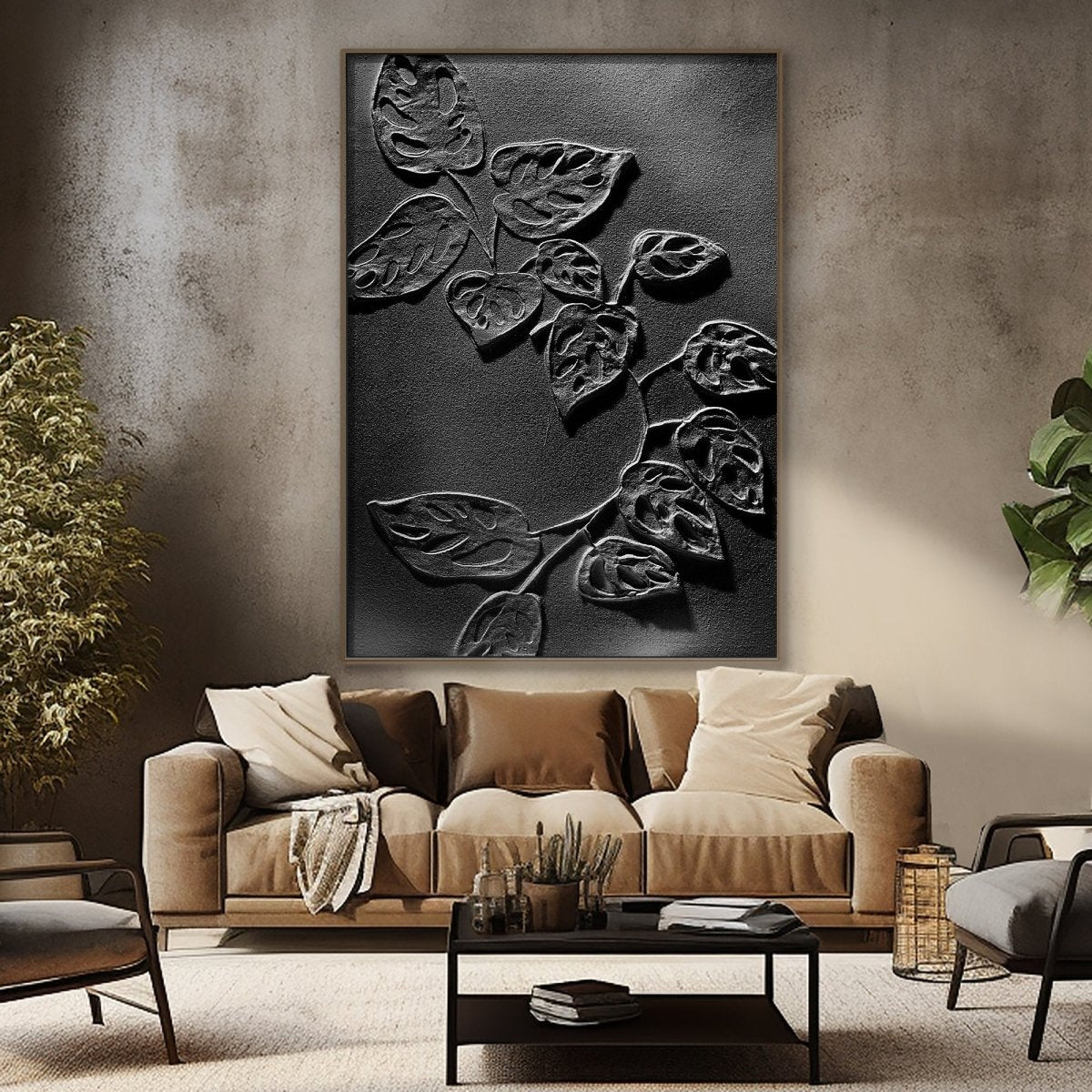 Plaster Art Texture Painting HBV313 - royalbrushart