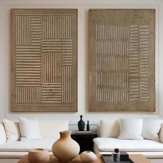 Abstract Painting Set Of 2 RAB712 - royalbrushart