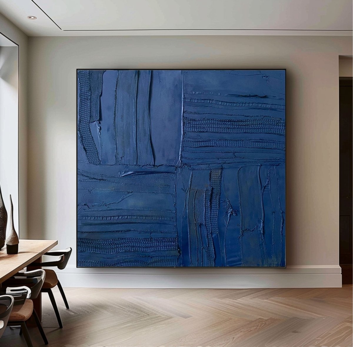 Blue Minimalist Art RAB103 - royalbrushart