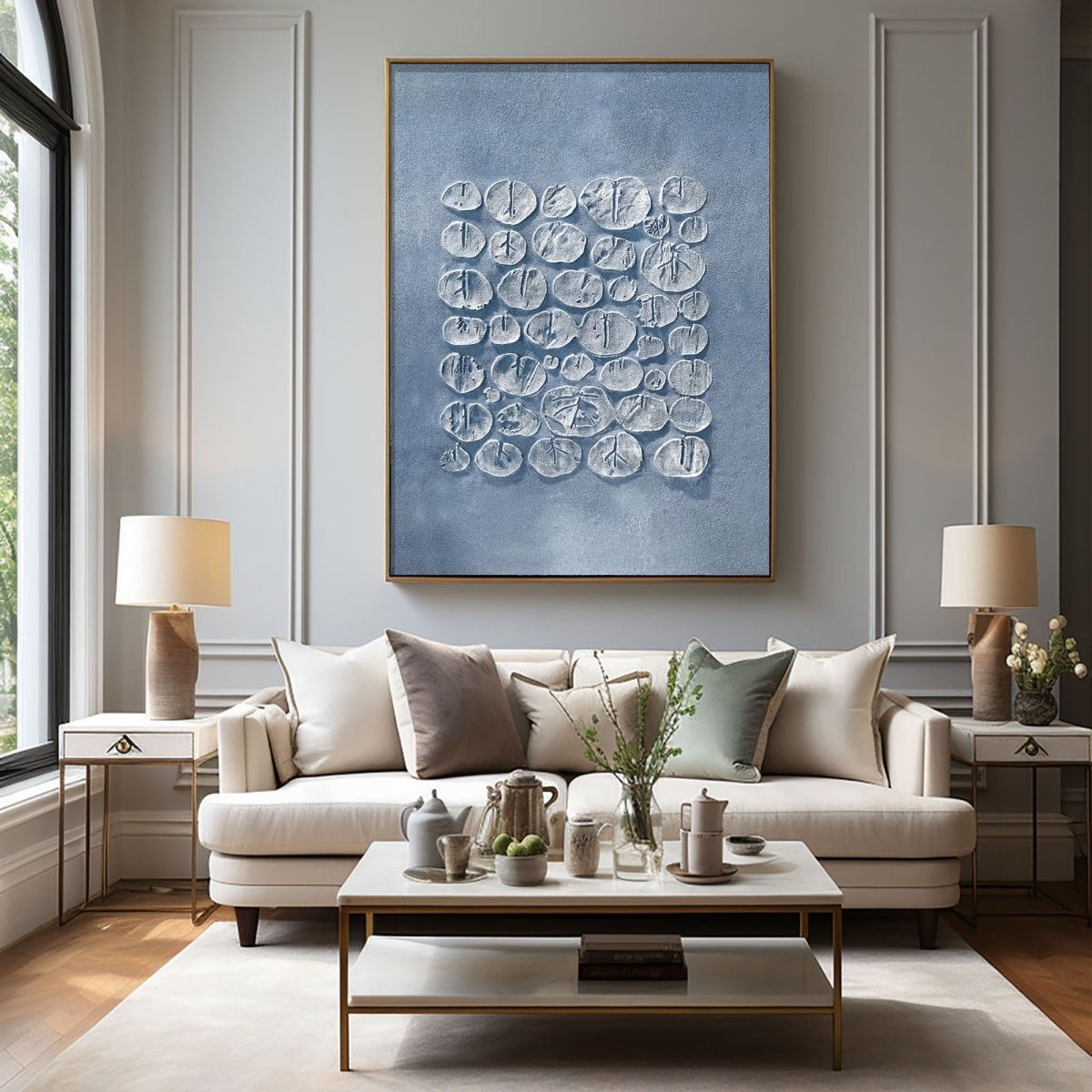 plaster art texture Painting Hbv239 - royalbrushart