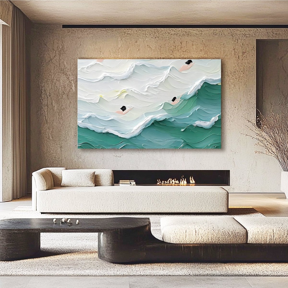Textured Ocean Painting RAB590 - royalbrushart