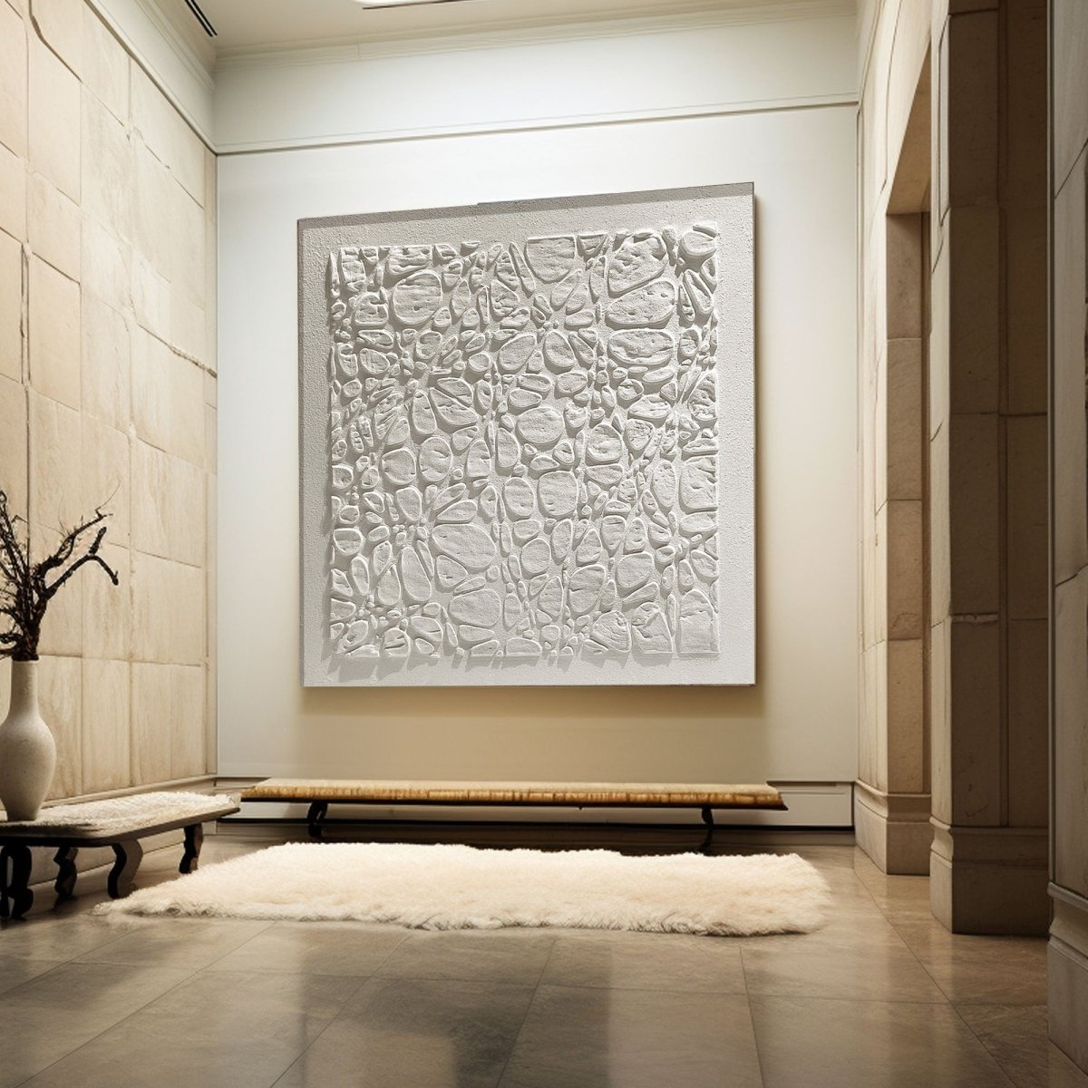Plaster Art Texture Painting HBV211 - royalbrushart