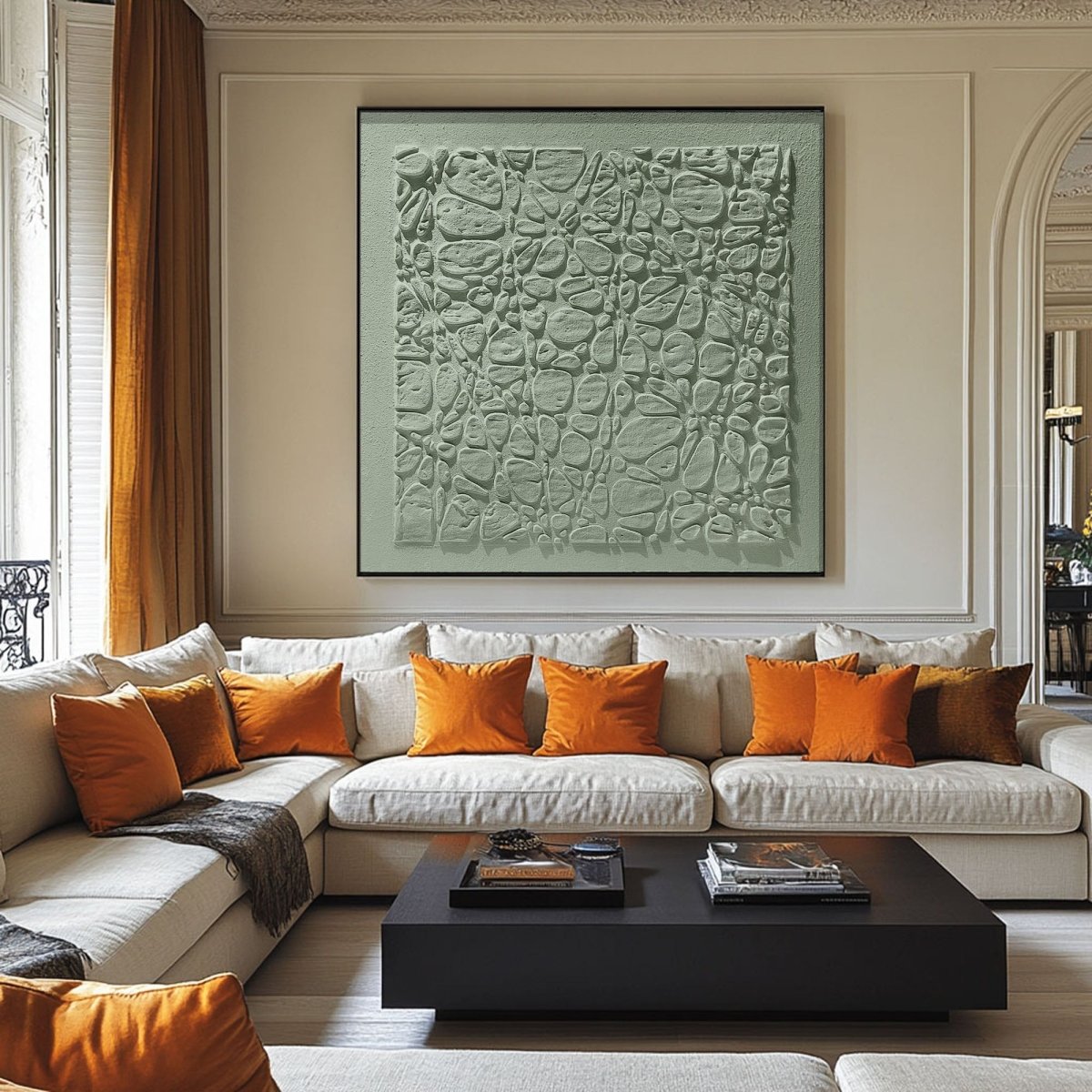 Plaster Art Texture Painting HBV207 - royalbrushart