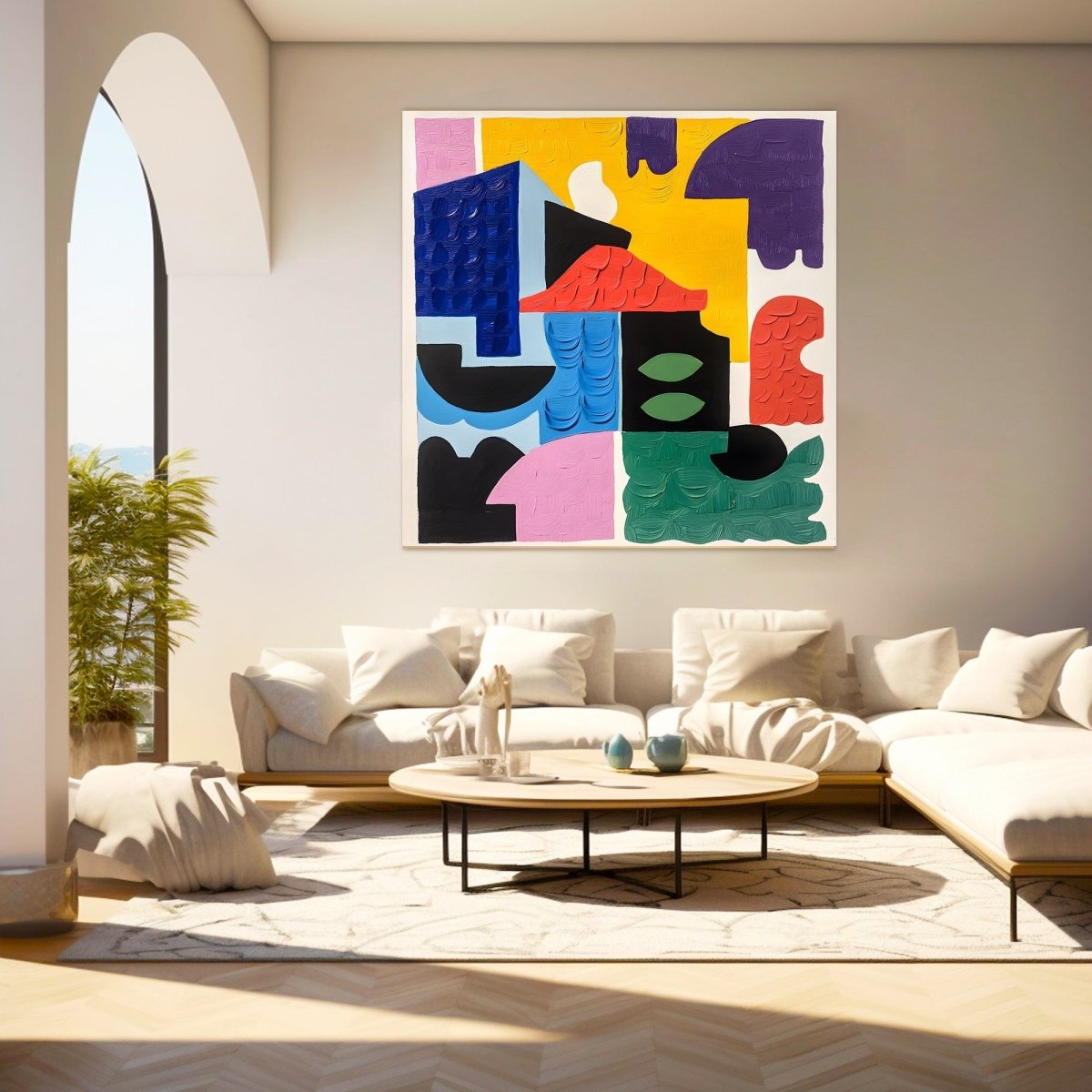 Abstract Wall Painting RAB568 - royalbrushart