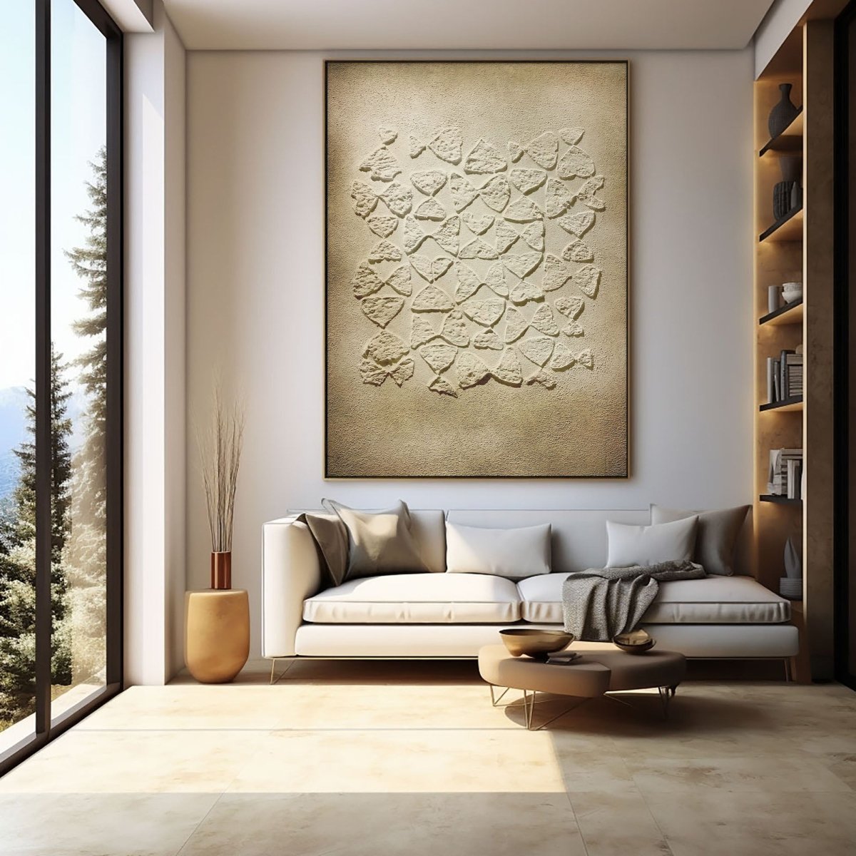 Plaster Art Texture Painting HBV198 - royalbrushart