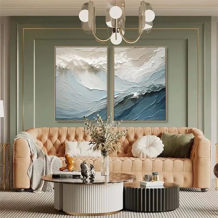 Abstract Painting Set Of 2 RAB648 - royalbrushart