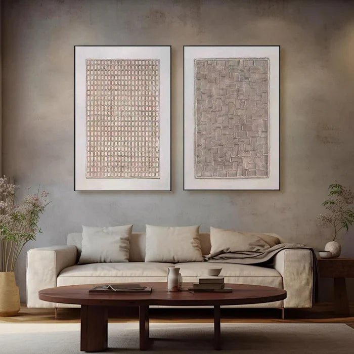 Abstract Painting Set Of 2RAB645 - royalbrushart
