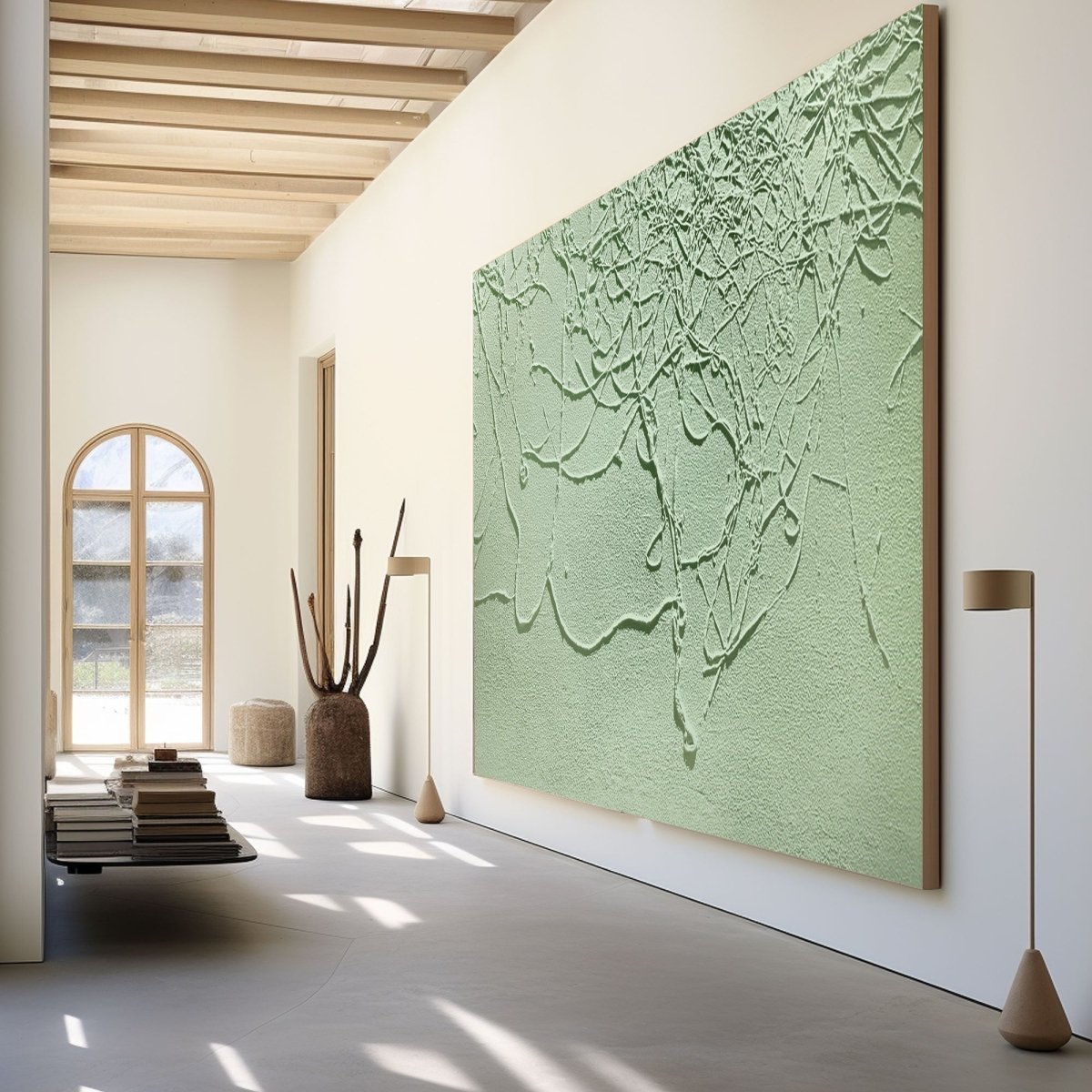 Plaster Art Texture Painting Hbv356 - royalbrushart