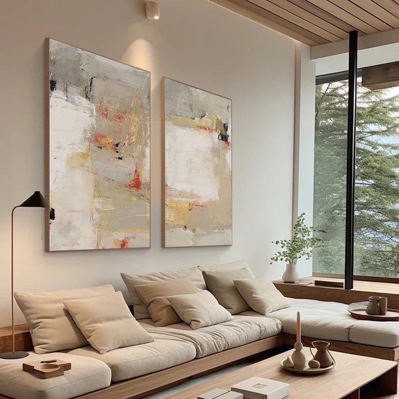 Abstract Painting Set Of 2 RAB713 - royalbrushart