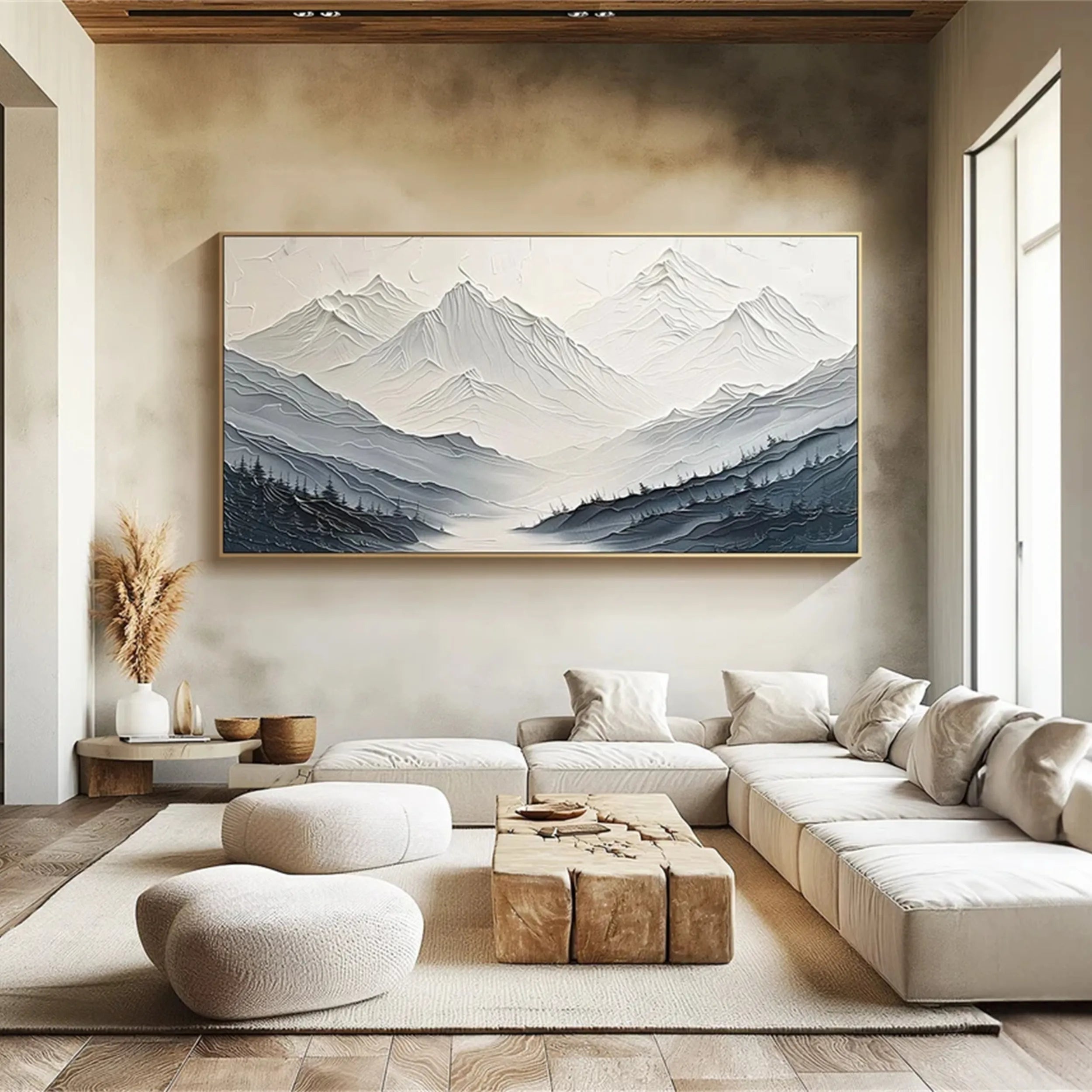 Plaster Art Texture Painting RAB007 - royalbrushart