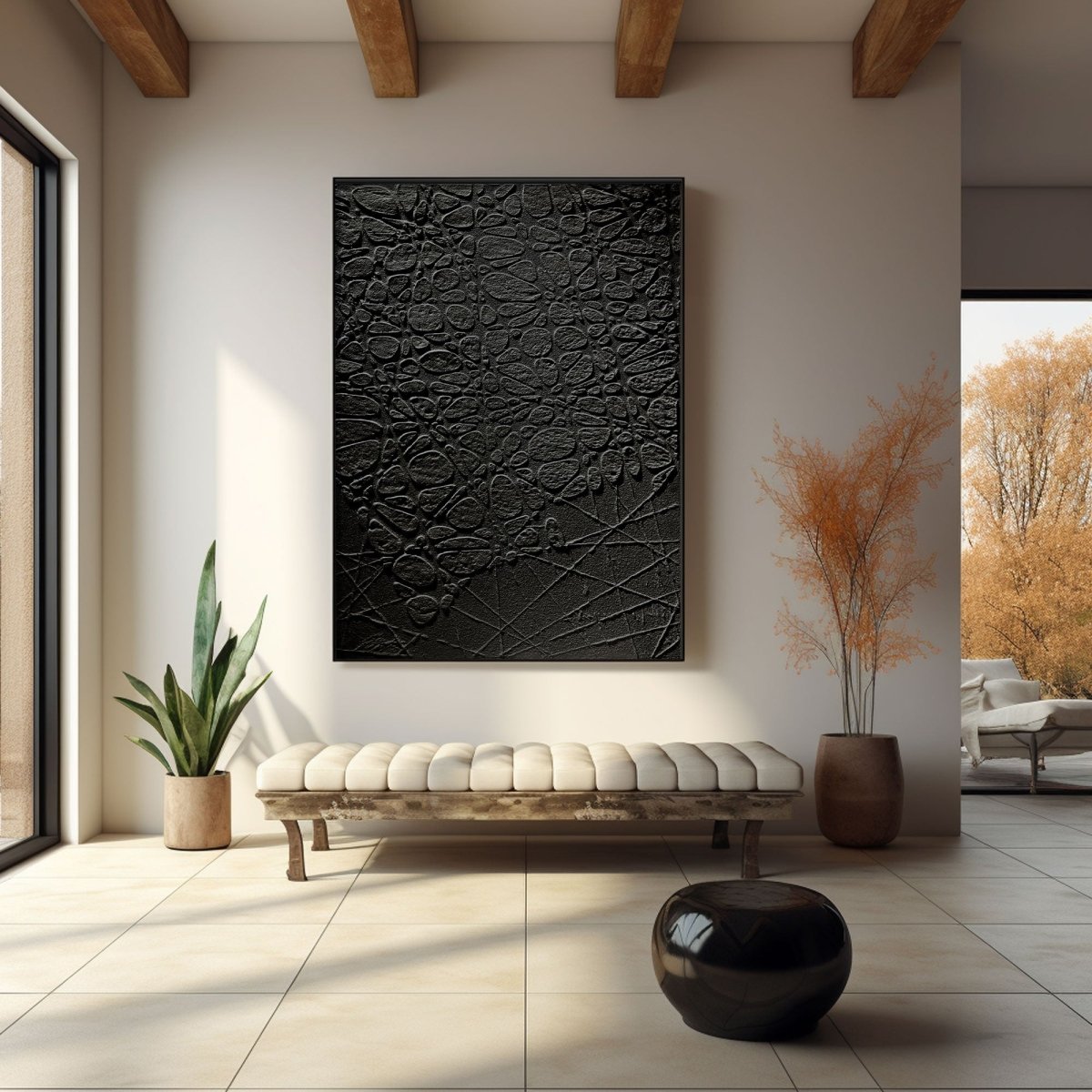 Plaster Art Texture Painting HBV325 - royalbrushart