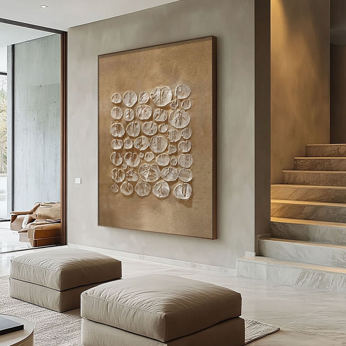 plaster art Texture Painting HBV240 - royalbrushart