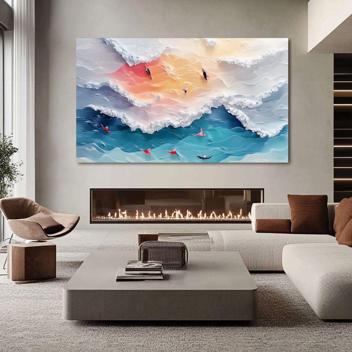 Plaster Art Texture Painting RAB684 - royalbrushart