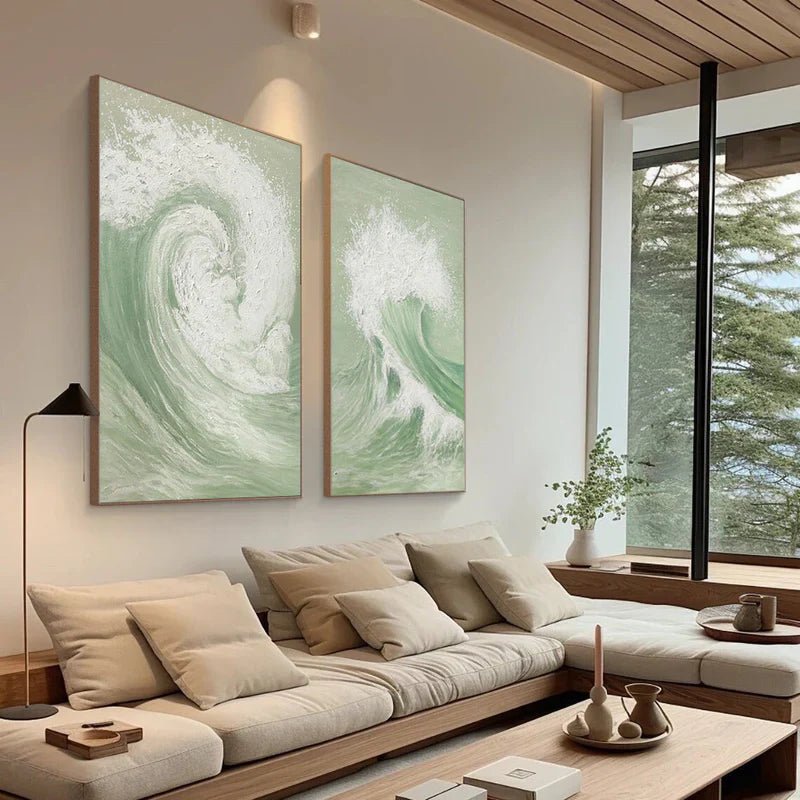 Abstract Painting Set Of 2 RAB709 - royalbrushart