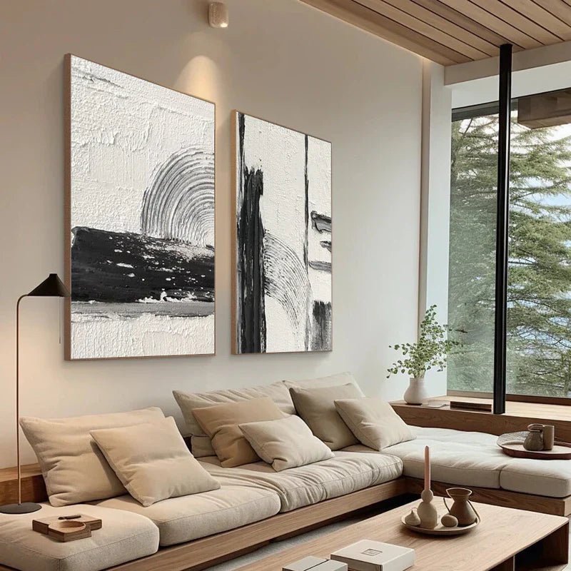 Abstract Painting Set Of 2 RAB700 - royalbrushart