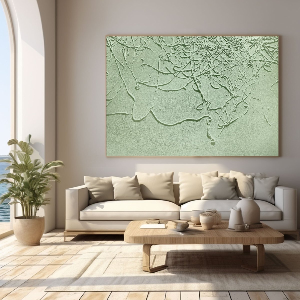 Plaster Art Texture Painting Hbv356 - royalbrushart