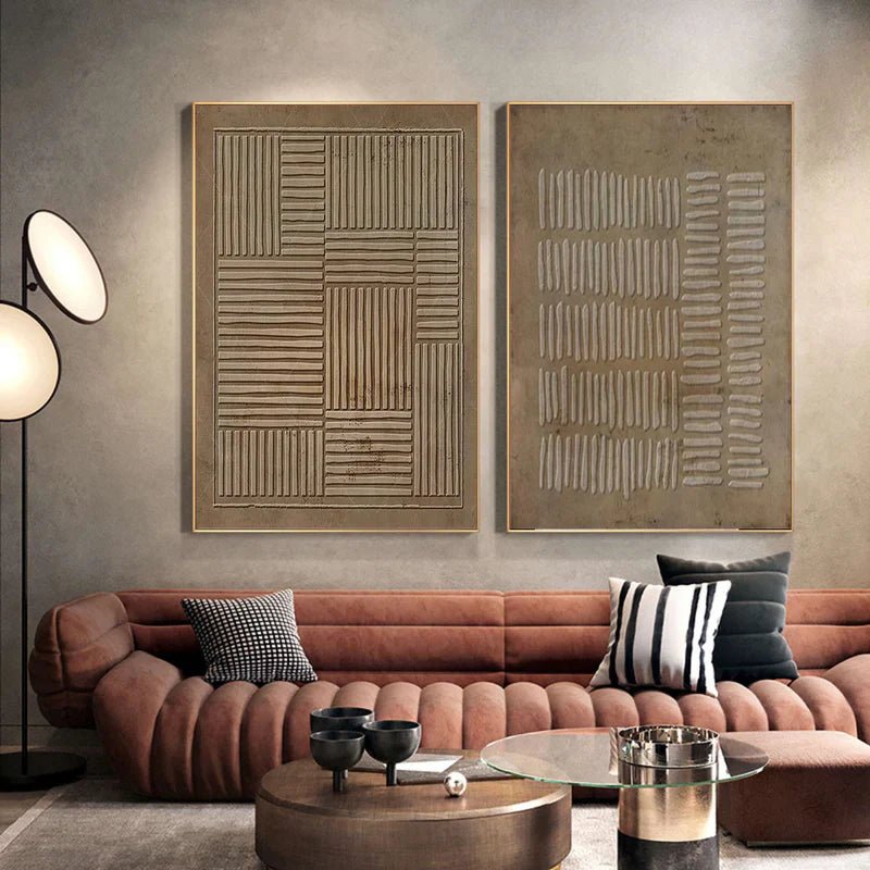 Abstract Painting Set Of 2 RAB712 - royalbrushart