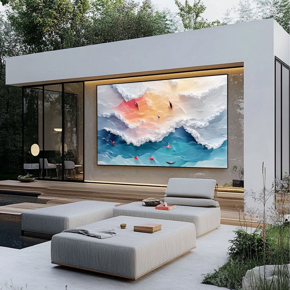 Plaster Art Texture Painting RAB684 - royalbrushart