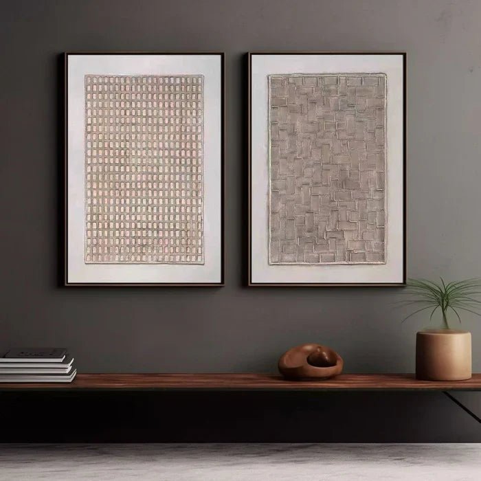 Abstract Painting Set Of 2RAB645 - royalbrushart