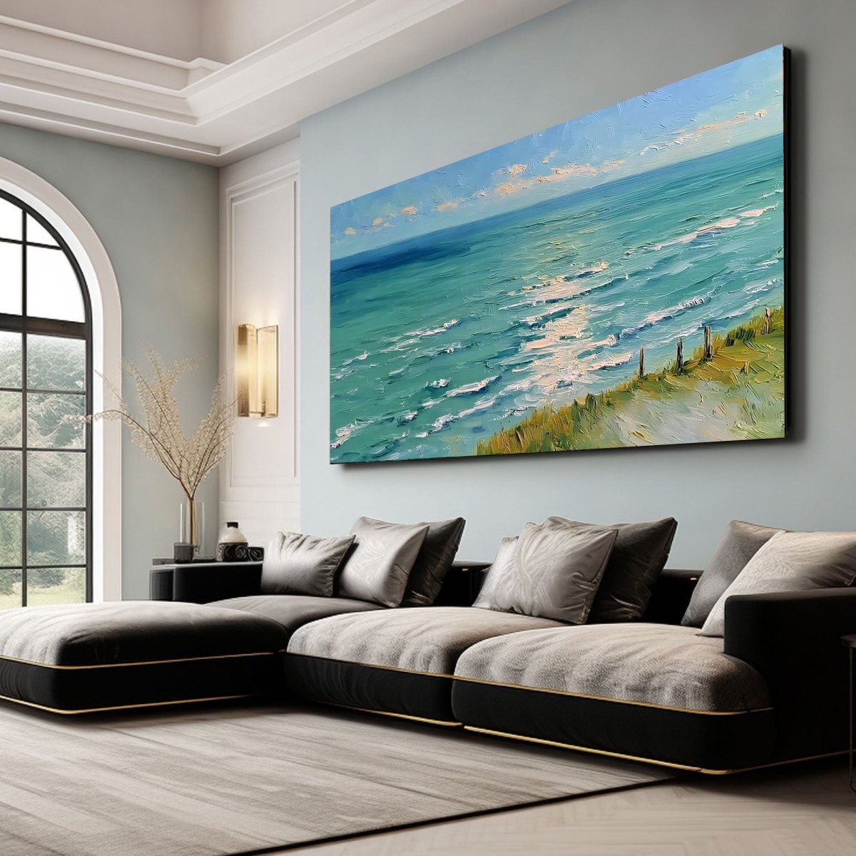 Plaster Art Texture PaintingRAB396 - royalbrushart