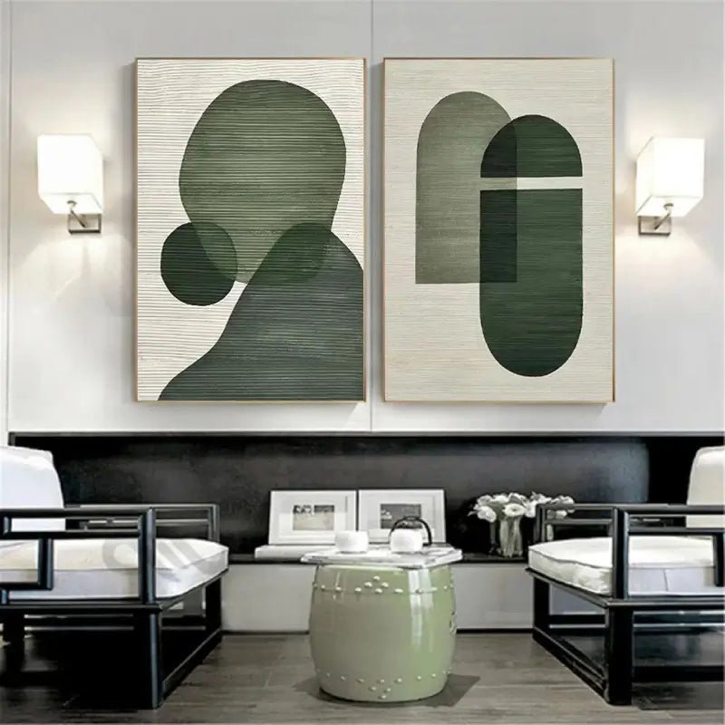 ABSTRACT Painting Set of 2RAB019 - royalbrushart