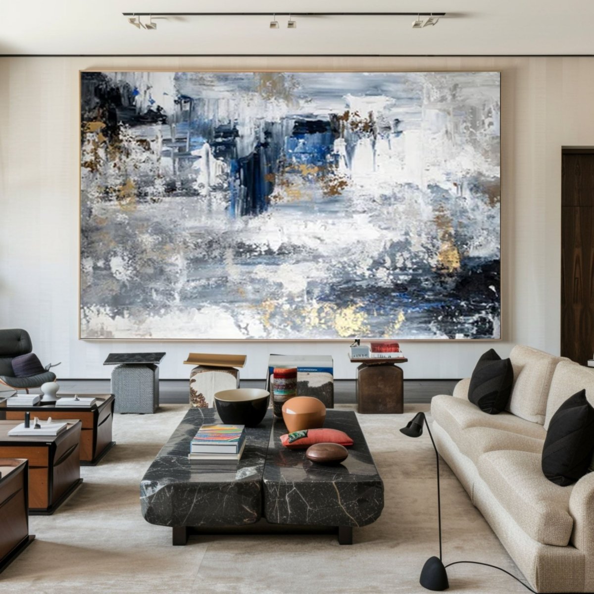 Scandinavian Minimalist Painting RAB085 - royalbrushart