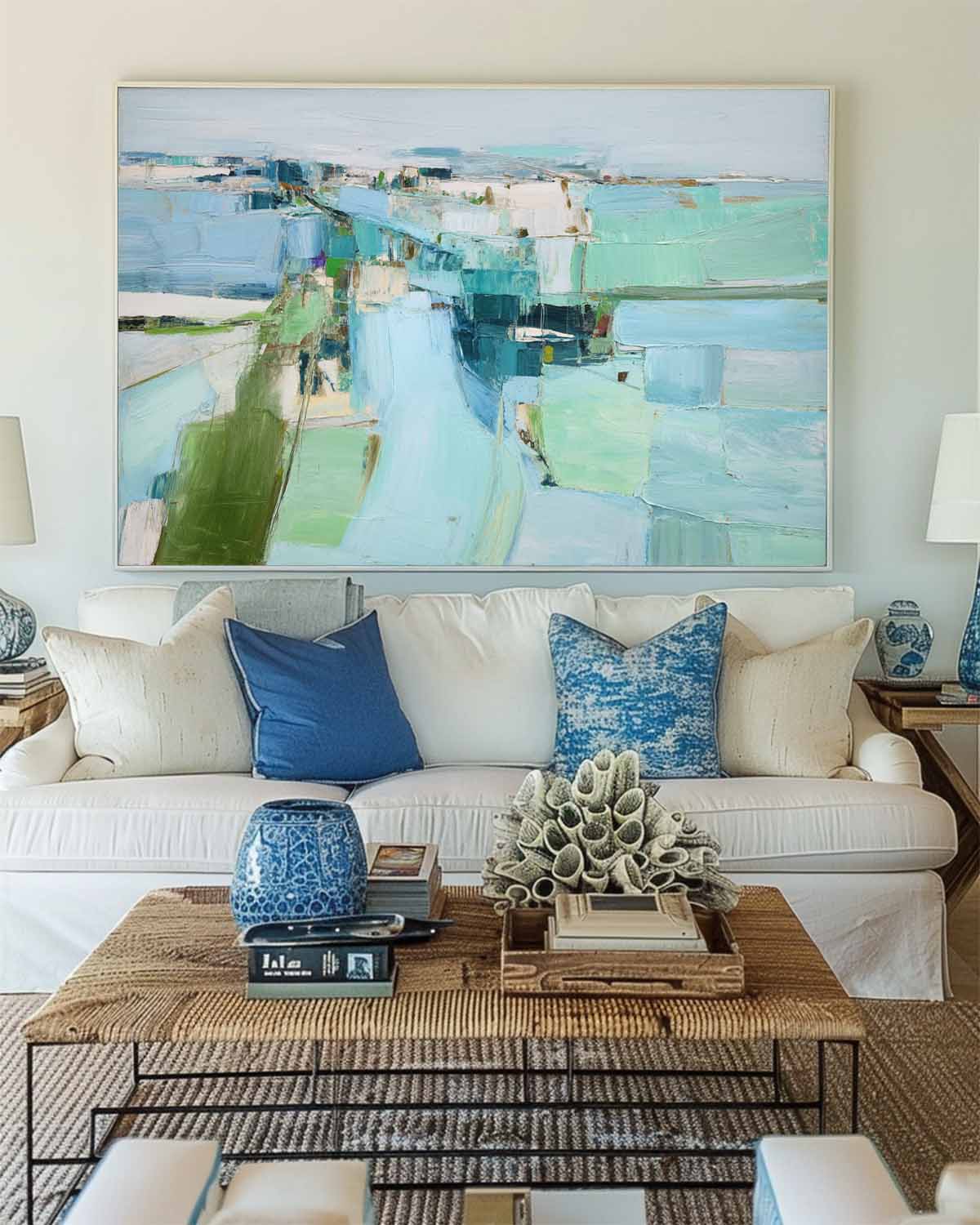 Modern Scandinavian Abstract Painting RAB205 - royalbrushart
